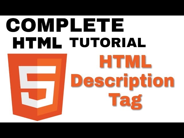 10 HTML Description Tags | Complete HTML and CSS Tutorial in hindi