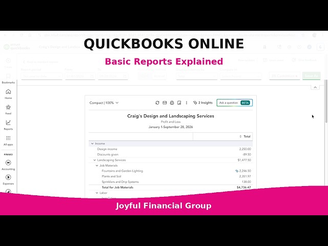 How to Find and Run Basic Reports in QuickBooks Online | Beginner Tutorial