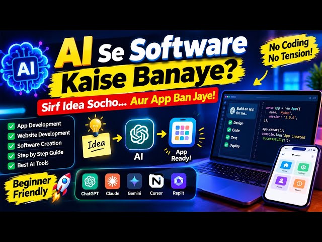 AI Se App Kaise Banaye? | Android App With AI 2026 #AI #AppDevelopment #Android 