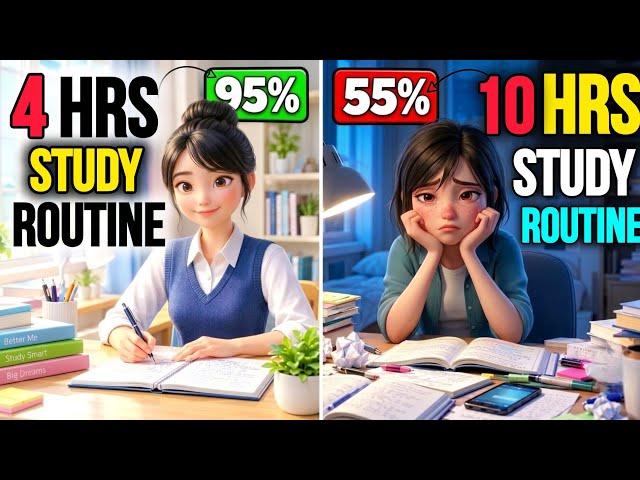 The Perfect 4-Hour Study Routine | 5 Subjects & 1 Simple Rule That Actually Works