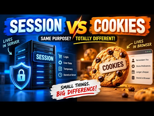 Stop Confusing Cookies & Sessions! Explained with Real Examples