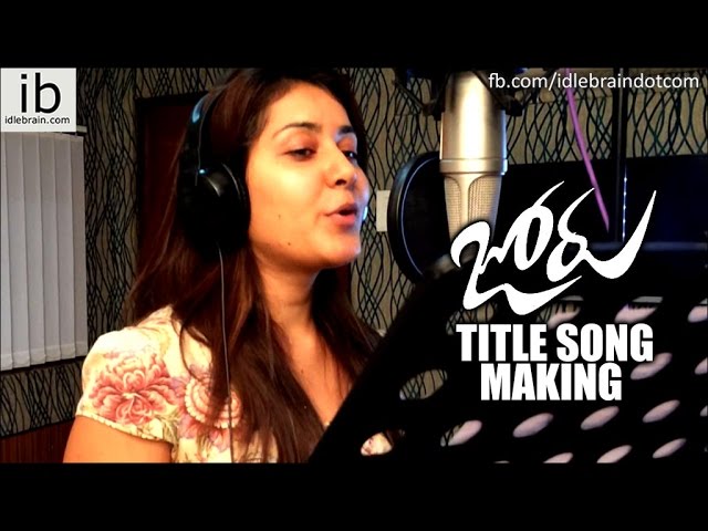 Joru title song making - idlebrain.com