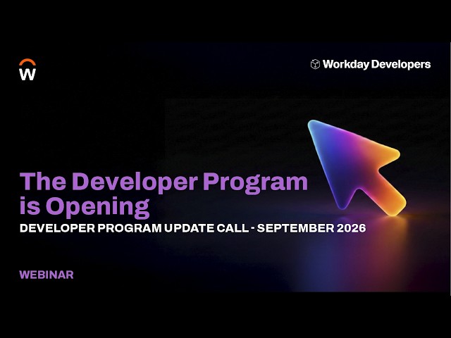 Workday's Developer Program is Opening + Merge Conflict Manager Updates | DPUC September 2026
