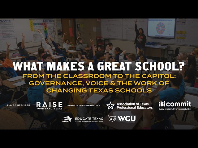 From the classroom to the Capitol: Governance, voice and the work of changing Texas schools
