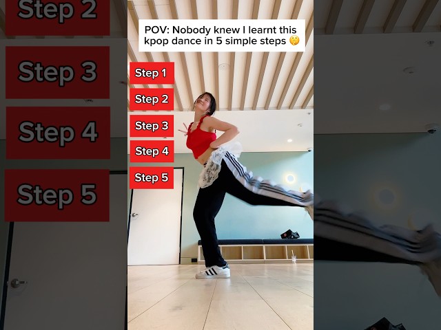 🤫how I Learn kpop dance fast Illit Jellyous #kpopdanceworkout