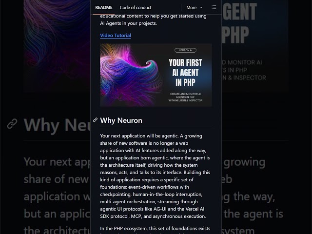 Neuron AI Framework for PHP