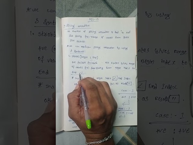 Slicing in python DAY-13