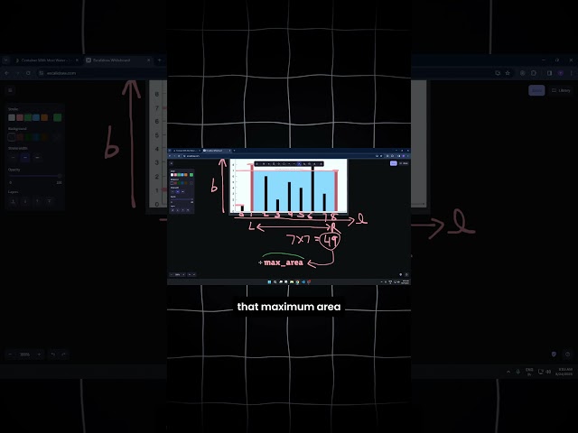 CONTAINER WITH MOST WATER - DAY 17 #leetcode #python #shorts