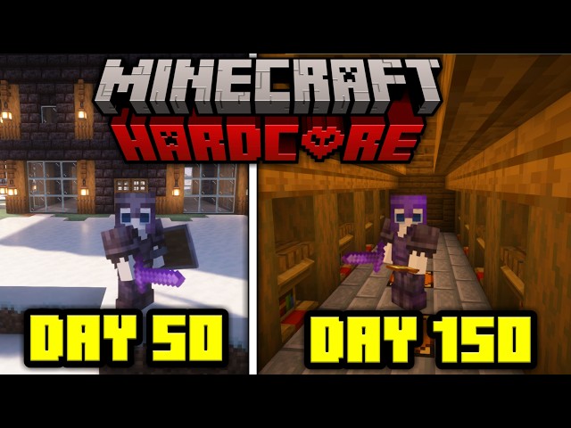 I Survived 150 Days In Minecraft Hardcore...
