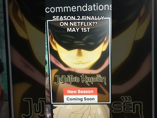 JUJUTSU KAISEN SEASON 2 FINALLY ON NETFLIX!!! #shorts
