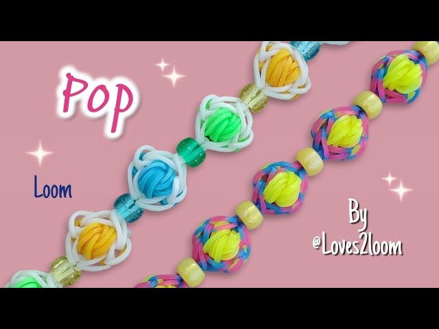 "Pop" Rainbow Loom Bracelet Tutorial | 1 Loom