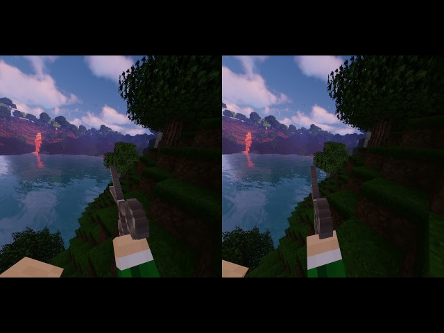 [3D] Vivecraft 1.18 (Minecraft VR) Gameplay with Shaders - Part 3
