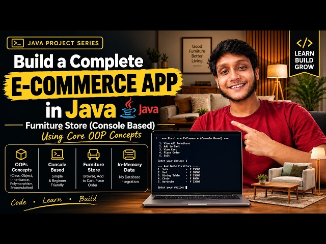 Build a Complete E-Commerce App in Java | Master OOPs Concepts From Scratch