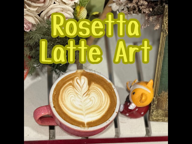 Perfect Rosetta Latte Art Pour | Coffee Barista Technique Tutorial