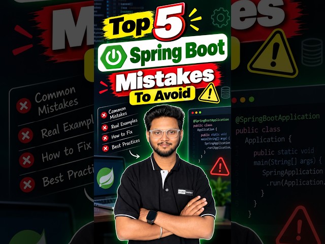 Los 5 mejores errores de Spring Boot que debes evitar ✅ #programacion #springboot