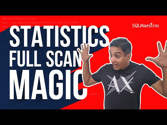 SQL Server Update Statistics with Full Scan
