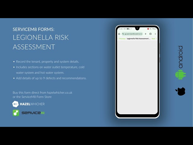 ServiceM8 Forms - Legionella Risk Assessment