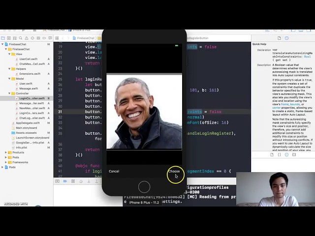 Messenger App using Swift4 and Firebase