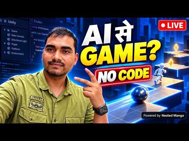 बिना Code लिखे Unity Game बनेगा? 😳 | Codex AI Agent LIVE Test