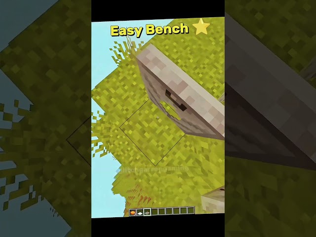 Easy Bench Tutorial ⭐ #minecraft #shorts