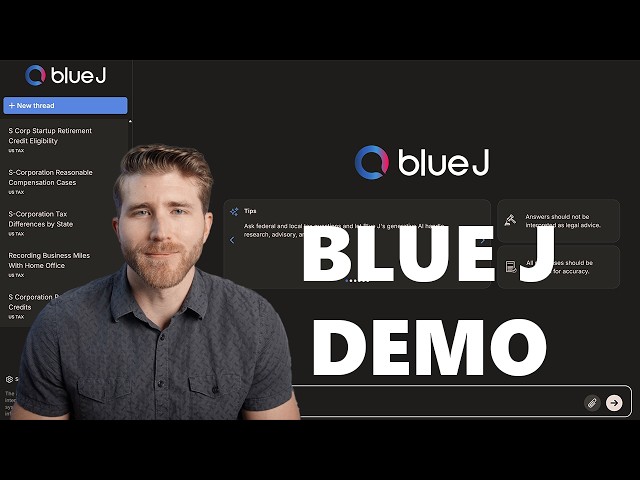 Demoing Blue J - An AI Tax Research Platform