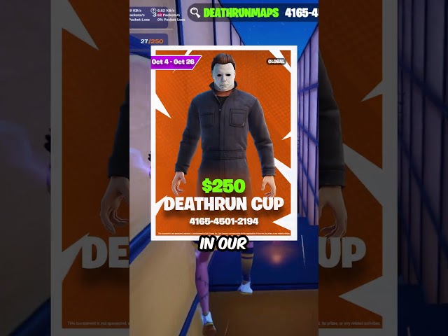Fortnite Deathrun Map! #fortnitedeathrun #fortnitemap #shorts