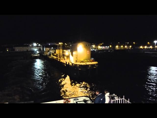 Leaving Ullapool at night on MV Isle of Lewis (July 2013) HD