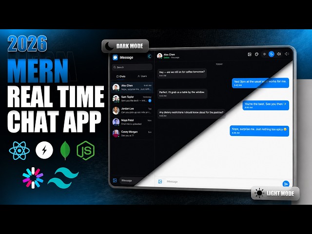 MERN Stack Project: Realtime Chat App Tutorial - React.js & Socket.io 2026