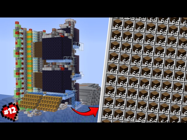 I Built The Biggest WOOD Farm in Minecraft Survival