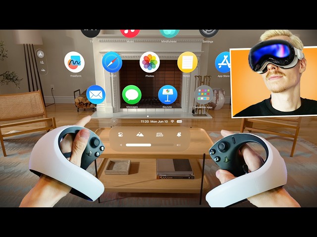I tried Apple Vision Pro with PSVR2 Controllers and it's AMAZING!