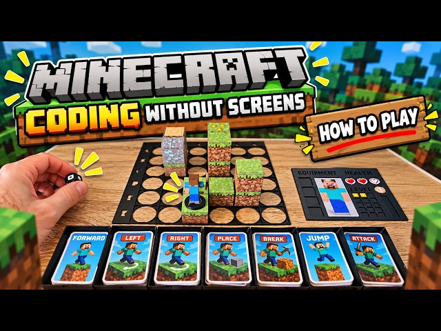 Minecraft Unplugged: How to Set Up and Play Each Scenario | Coding Without Screens