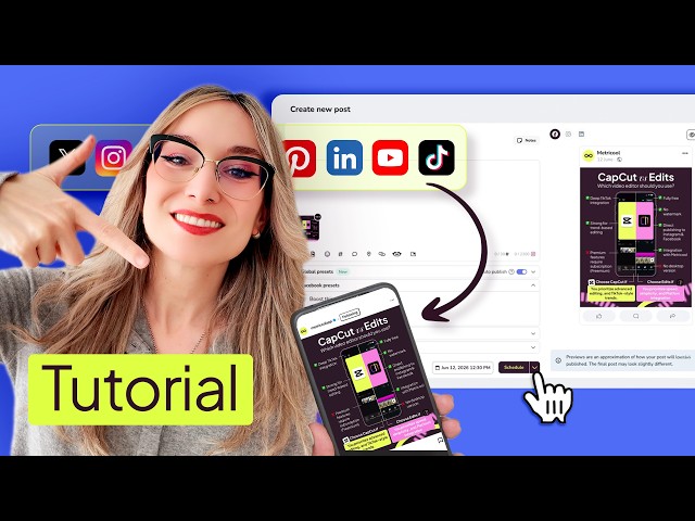 How to create and schedule your first post in Metricool