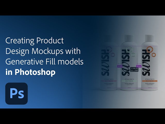Creating Product Design Mockups With Generative Fill Partner Models | Adobe Photoshop