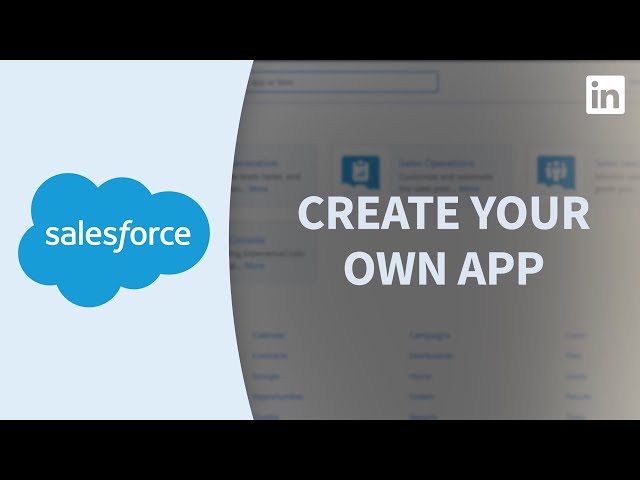 Salesforce Tutorial - Creating a new app
