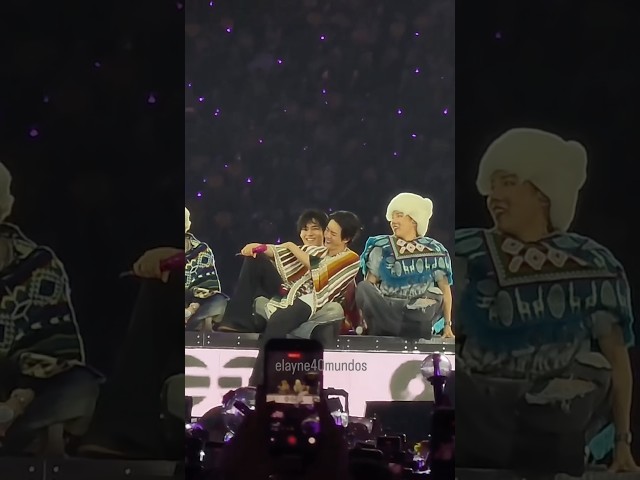 Jin sat on Taehyung's lap😭ahhhhh Lima Peru day 3 #bts #taehyung #jin #bts_arirang #BTS #bts_tour