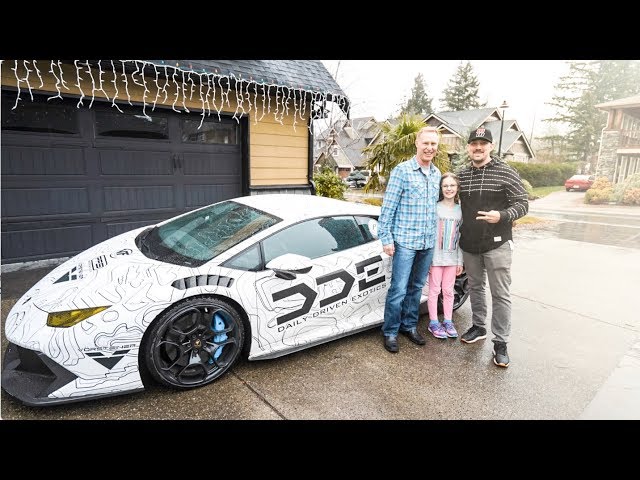 11 yr. Old Girl Gets Dad Lamborghini For Christmas! *EMOTIONAL*