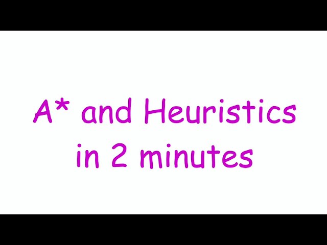 A* (A Star) Search and Heuristics Intuition in 2 minutes