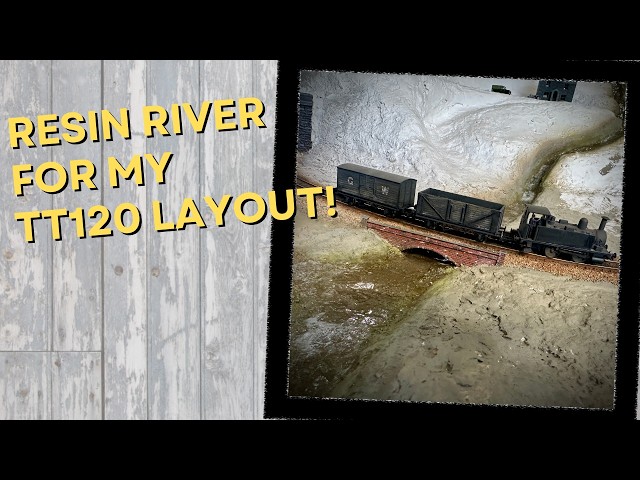Resin Pour River On My TT120 Model Railway!