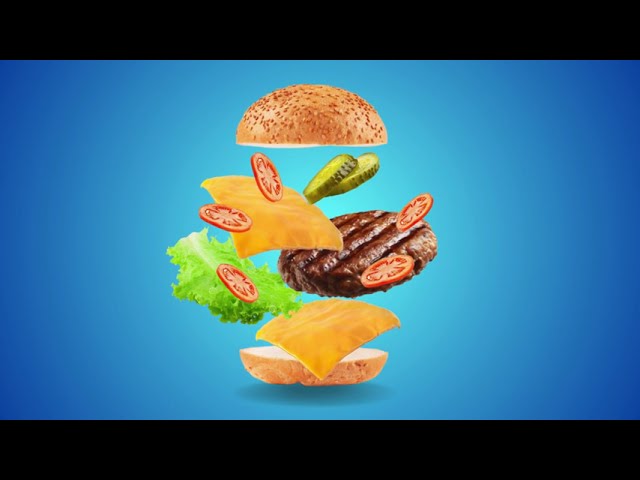 Burger Visual Animation 🍔 | Motion Design #burger #animation #food 