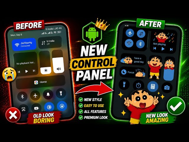 Best control center app for android | 2026| Control Center | Customize Android Phone |control center
