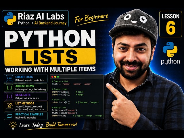 Python Lists Explained for Beginners | Lesson 6