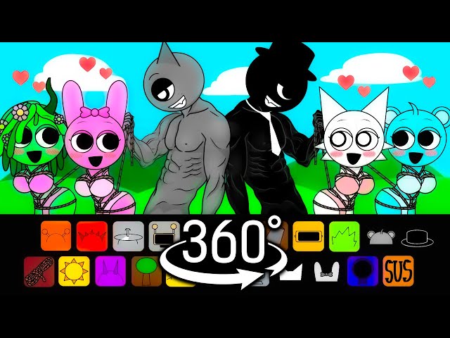Incredibox Sprunki Sinner Edition New Mod But WITH LOVE SUS MOD! New version 360º VR Video