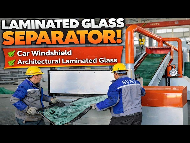 Windshield Recycling Machine | Laminated Glass Separator & PVB Separation
