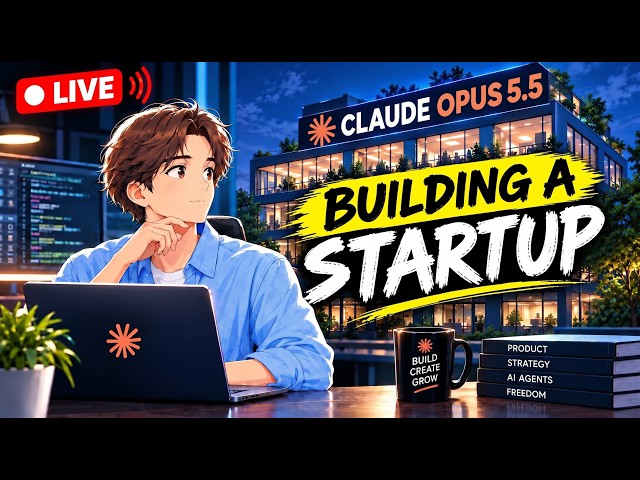 🔴 Vibe Coding With Claude Opus 5.5 — Building an AI Agent Startup