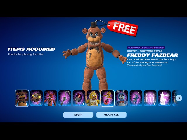 How to Get a FIVE NIGHTS AT FREDDY'S Skin for FREE in Fortnite!