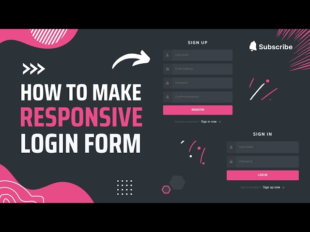 Creating a Beautiful and Responsive Login Form with HTML, CSS, and JS