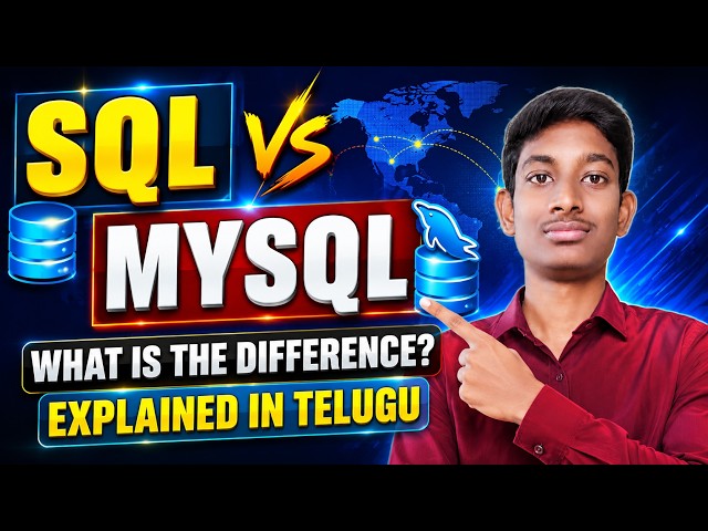 SQL vs MySQL 🔥 What is the Difference? | SQL vs MySQL Explained