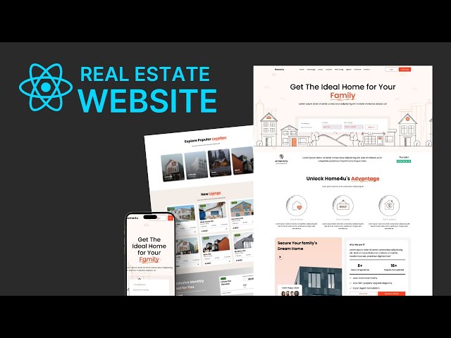 Let's Create Real Estate Website Project In React Js 🚀 | #reactjsprojects  #realestatewebsite