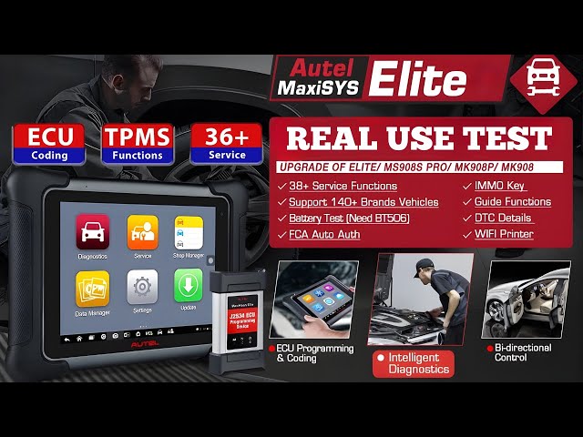 Autel MaxiSys Elite: Speed, Coding Power, and Full-System Coverage!