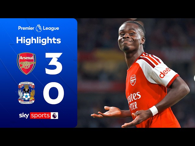 Champions cruise to opening day victory 🏆 | Arsenal 3-0 Coventry | Premier League Highlights